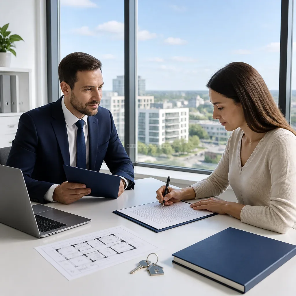 Condo closing checklist on desk